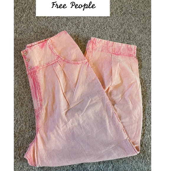 Free People Pants - NWOT Free People size 10 cotton baggy stonewashed